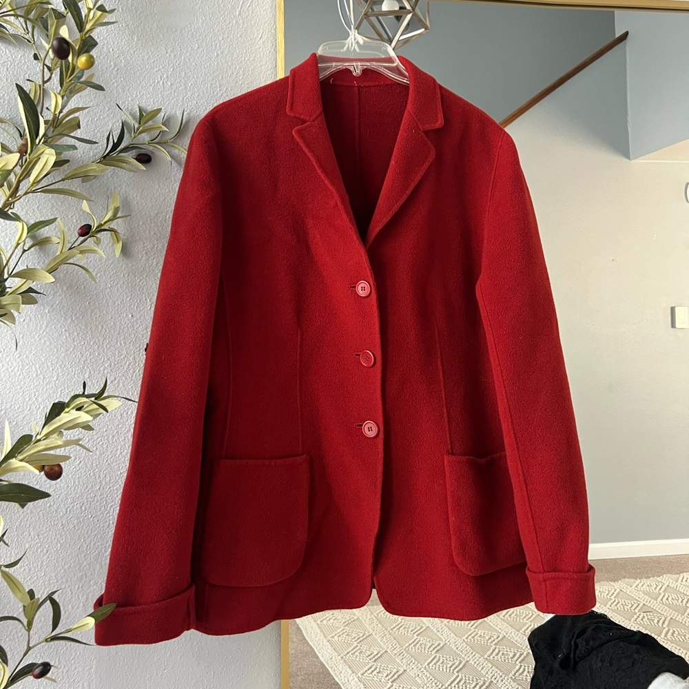 Vintage Wool red blazer
